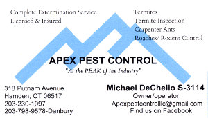 Apex Pest Control Business Card
